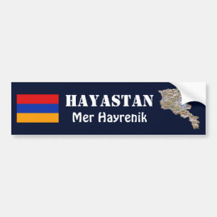Adesivo Para Carro Bandeira de Arménia + Autocolante no vidro