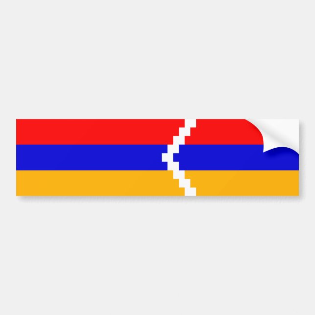 Adesivo Para Carro Bandeira de Artsakh (Nagorno-Karabakh) (Frente)