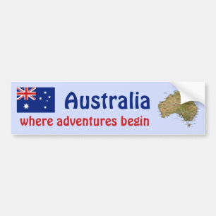 Adesivo Para Carro Bandeira de Austrália + Autocolante no vidro