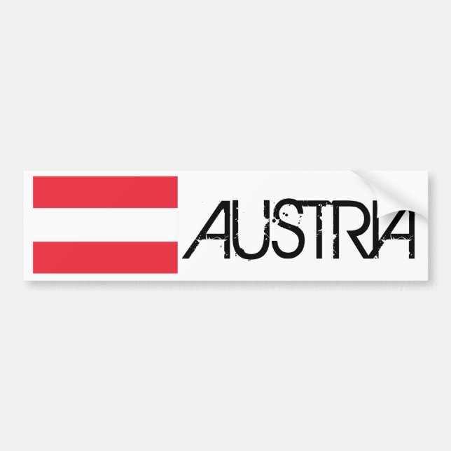Adesivo Para Carro Bandeira de Áustria (Frente)
