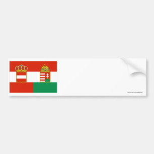 Adesivo Para Carro Bandeira de Áustria-Hungria (1869-1918)