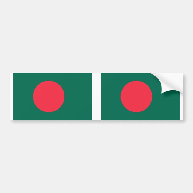 Adesivo Para Carro bandeira de Bangladesh (Frente)