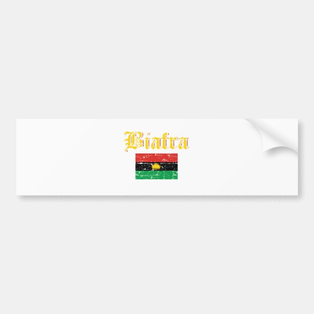 Adesivo Para Carro Bandeira de Biafra (Frente)