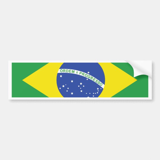 Adesivo Para Carro Bandeira de Brasil (Frente)