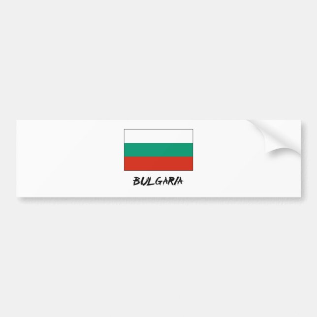 Adesivo Para Carro Bandeira de Bulgária (Frente)
