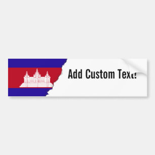 Adesivo Para Carro Bandeira de Cambodia
