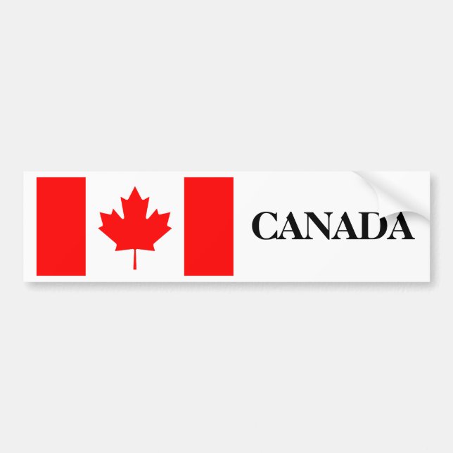 Adesivo Para Carro Bandeira de Canadá (Frente)