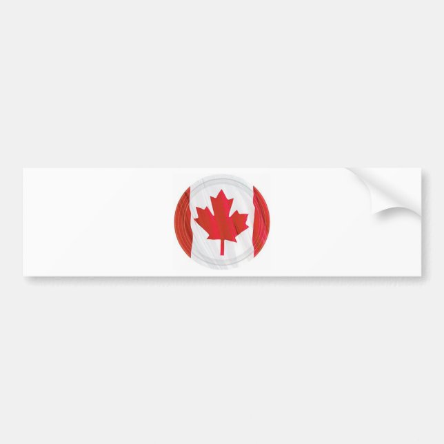 Adesivo Para Carro bandeira de Canadá (Frente)