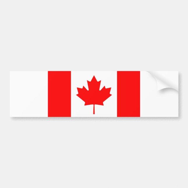 Adesivo Para Carro Bandeira de Canadá (Frente)