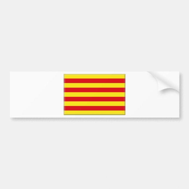 Adesivo Para Carro Bandeira de Catalonia (espanha) (Frente)