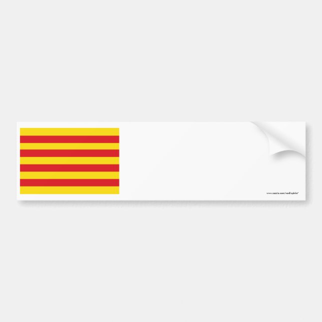 Adesivo Para Carro Bandeira de Cataluña (Frente)