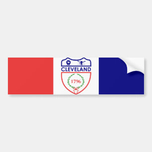 Adesivo Para Carro Bandeira de Cleveland (Ohio)