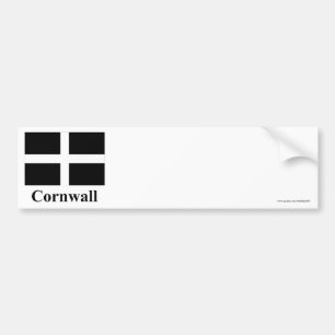 Adesivo Para Carro Bandeira de Cornualha com nome