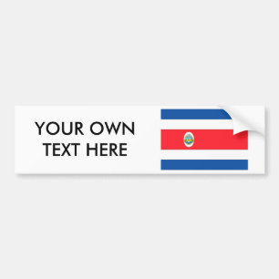 Adesivo Para Carro Bandeira de Costa Rica
