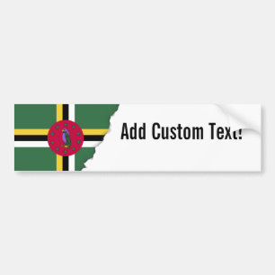Adesivo Para Carro Bandeira de Dominica
