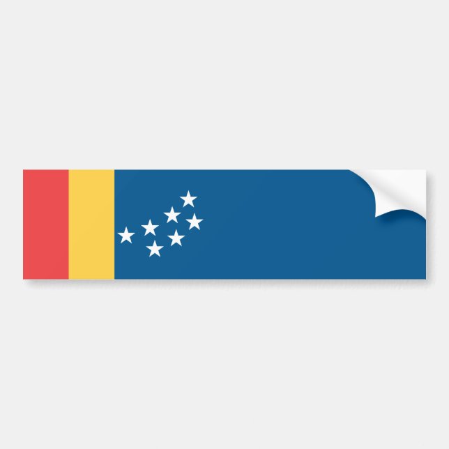 Adesivo Para Carro Bandeira de Durham (Carolina do Norte, EUA) (Frente)