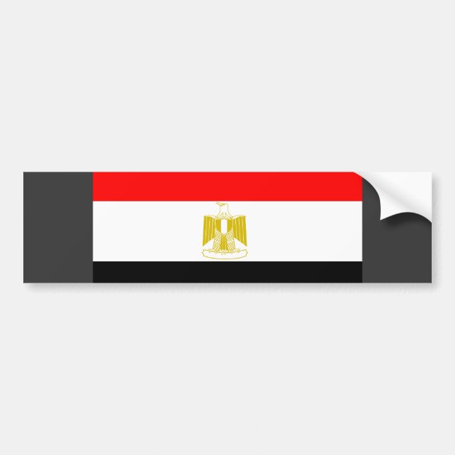 Adesivo Para Carro Bandeira de Egipto (Frente)