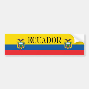 Adesivo Para Carro Bandeira de Equador