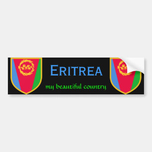 Adesivo Para Carro Bandeira de Eritrea meu país bonito