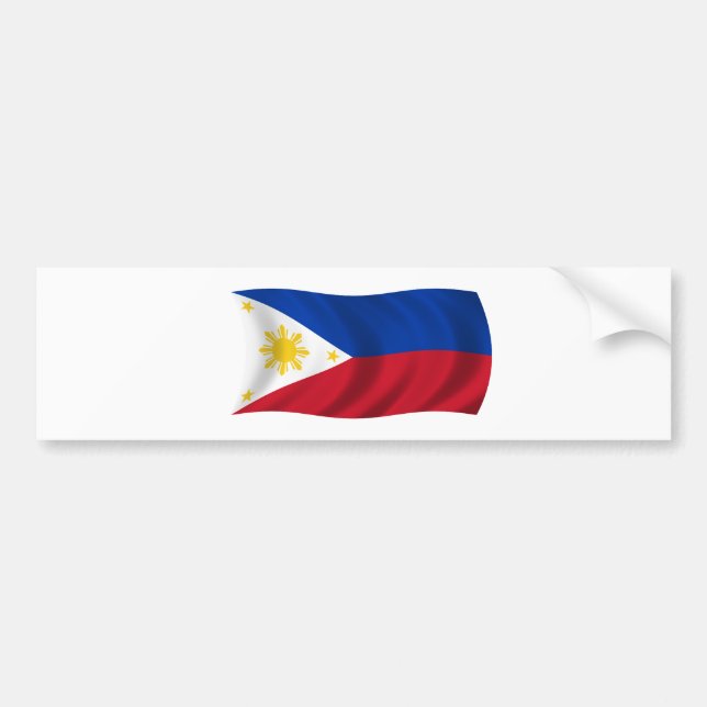 Adesivo Para Carro Bandeira de Filipinas (Frente)