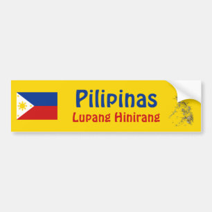 Adesivo Para Carro Bandeira de Filipinas + Autocolante no vidro