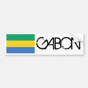 Adesivo Para Carro Bandeira de Gabon
