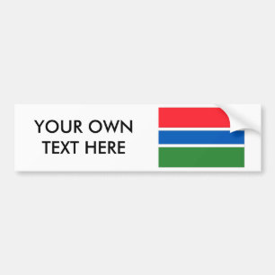 Adesivo Para Carro Bandeira de Gambia