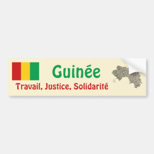 Adesivo Para Carro Bandeira de Guiné-Conakry + Autocolante no vidro