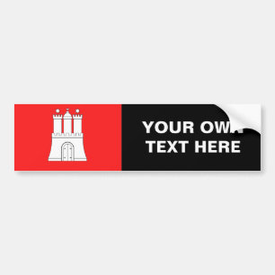 Adesivo Para Carro Bandeira de Hamburgo