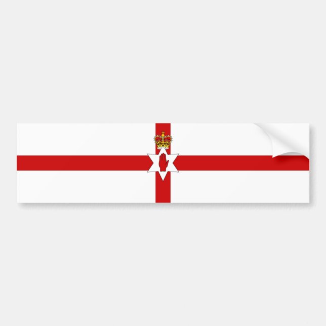 Adesivo Para Carro Bandeira de Irlanda do Norte da bandeira de Ulster (Frente)