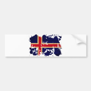 Adesivo Para Carro Bandeira de Islândia
