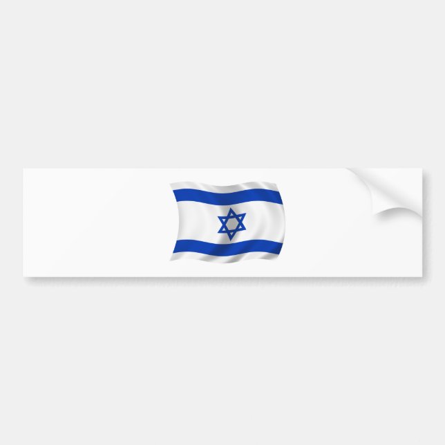 Adesivo Para Carro Bandeira de Israel (Frente)