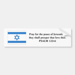 Adesivo Para Carro Bandeira de Israel