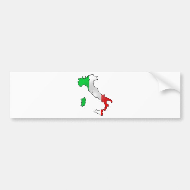 Adesivo Para Carro Bandeira de Italia (Frente)