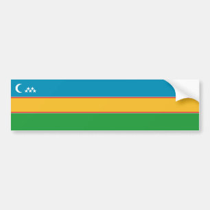 Adesivo Para Carro Bandeira de Karakalpakstan