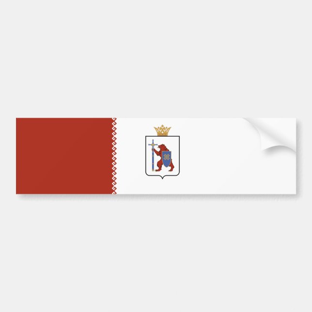 Adesivo Para Carro Bandeira de Mari El (Frente)