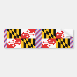 Adesivo Para Carro Bandeira de Maryland