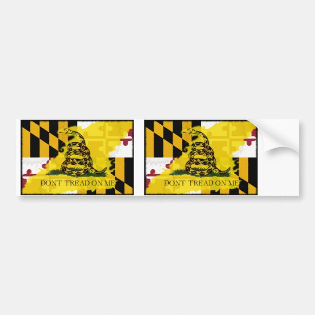 Adesivo Para Carro Bandeira de Maryland Gadsden (Frente)