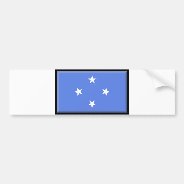 Adesivo Para Carro Bandeira de Micronesia (Frente)
