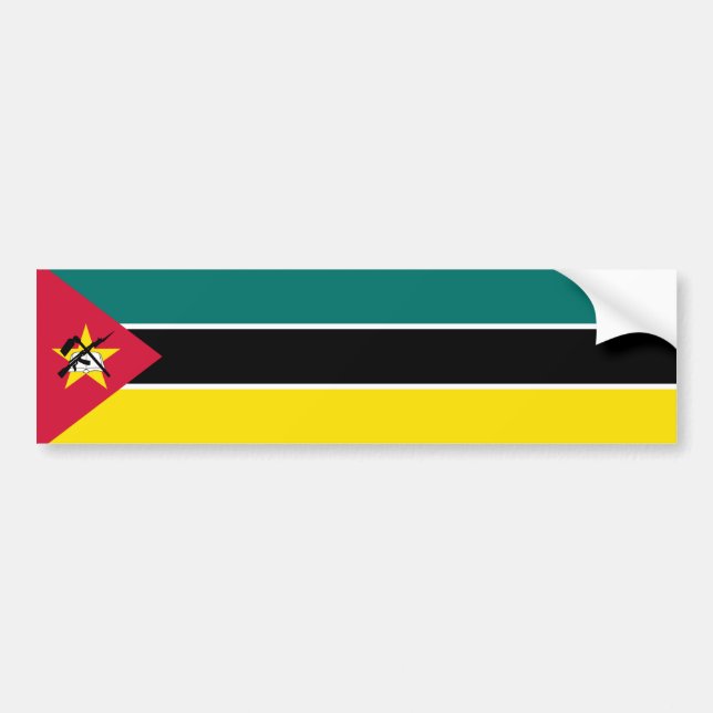 Adesivo Para Carro Bandeira de Moçambique (Frente)