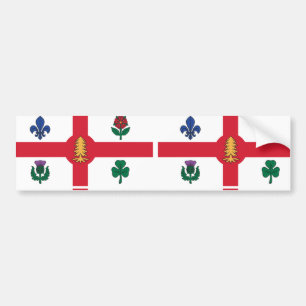Adesivo Para Carro Bandeira de Montreal, Quebec