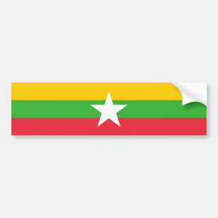 Adesivo Para Carro Bandeira de Myanmar
