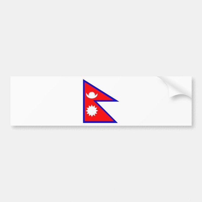 Adesivo Para Carro Bandeira de Nepal (Frente)
