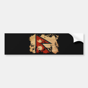 Adesivo Para Carro Bandeira de Nepal