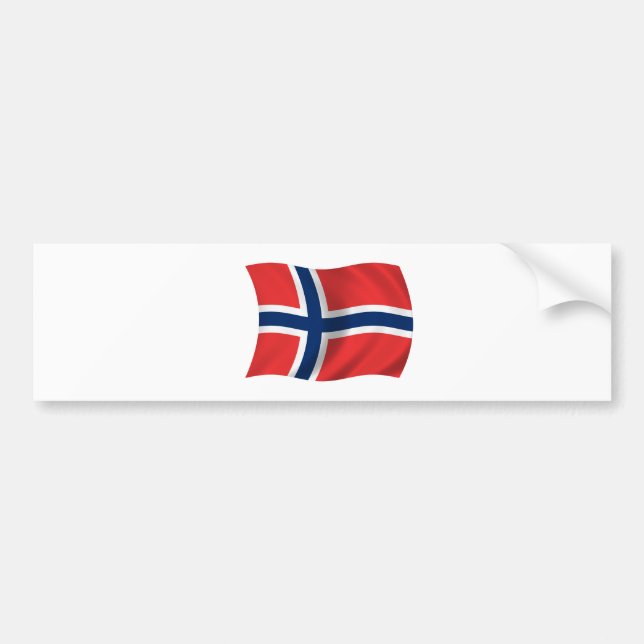 Adesivo Para Carro Bandeira de Noruega (Frente)