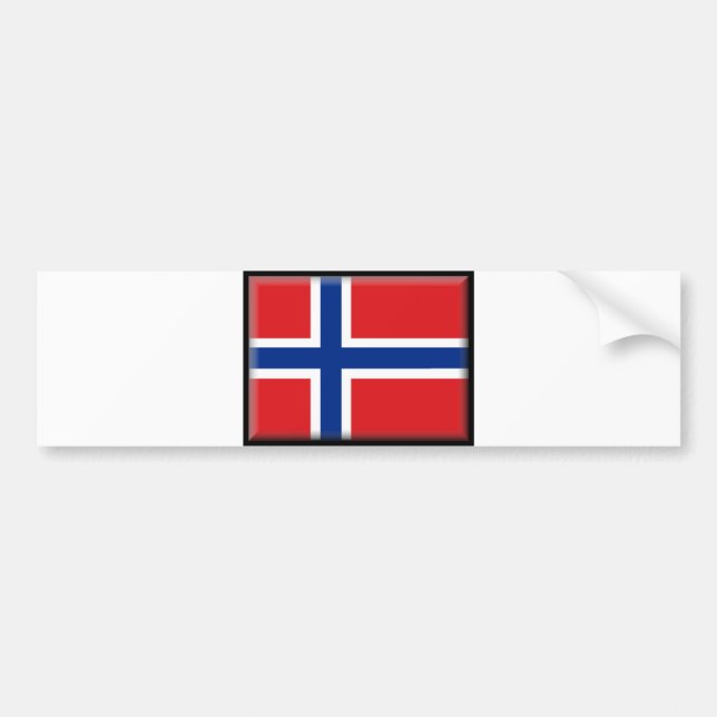Adesivo Para Carro Bandeira de Noruega (Frente)