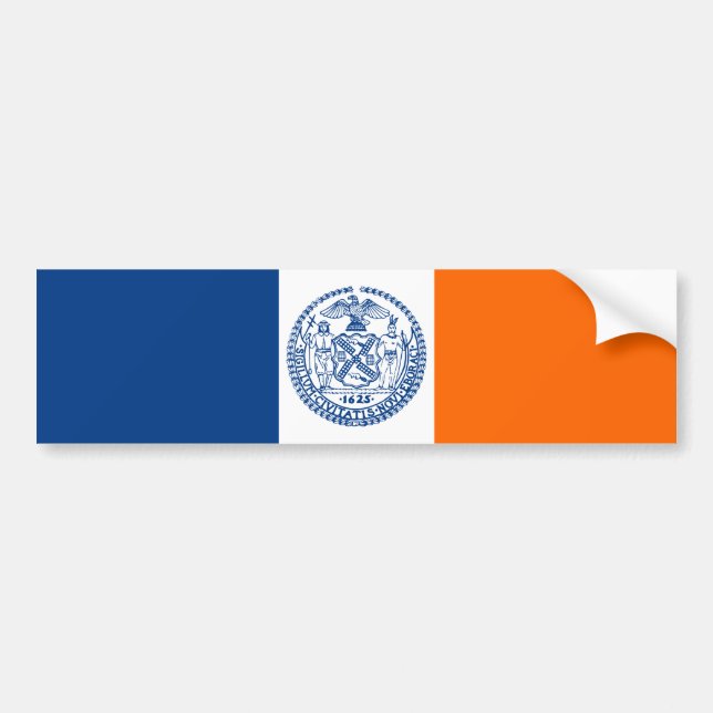 Adesivo Para Carro Bandeira de Nova Iorque (Frente)