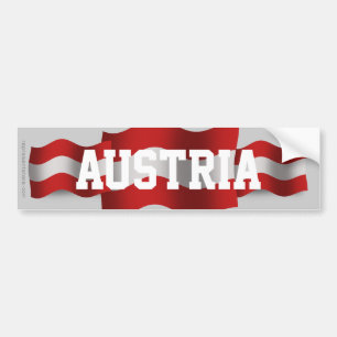 Adesivo Para Carro Bandeira de ondulação de Áustria