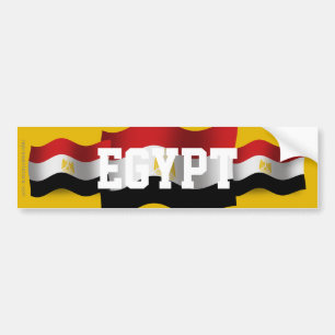 Adesivo Para Carro Bandeira de ondulação de Egipto