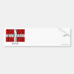 Adesivo Para Carro Bandeira de ondulação de Sabóia com nome